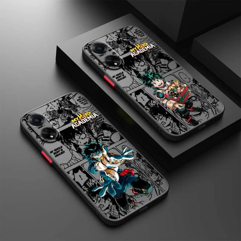 Custodia per telefono Anime Hero Boy Cool per OPPO Find X3 X5 Lite Pro A98 A94 A93 A78 A79 A76 A58 A57 5G Frosted Translucent