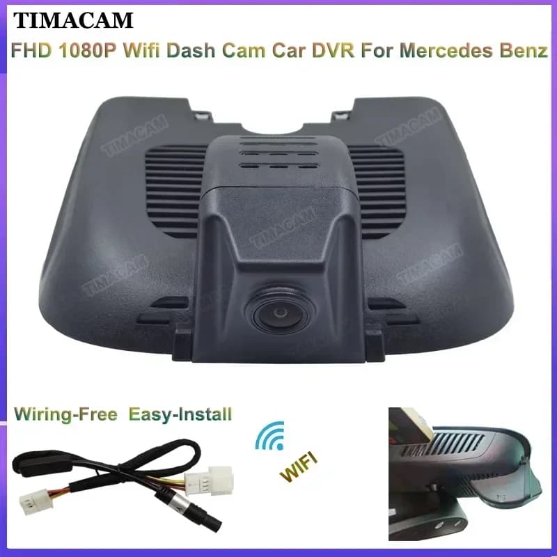 For Mercedes Benz Class B w247 w118 Class A w177 AMG A35 CLA35 2019 2020 2021 2022 Plug and Play HD 1080P Wifi Dashcam