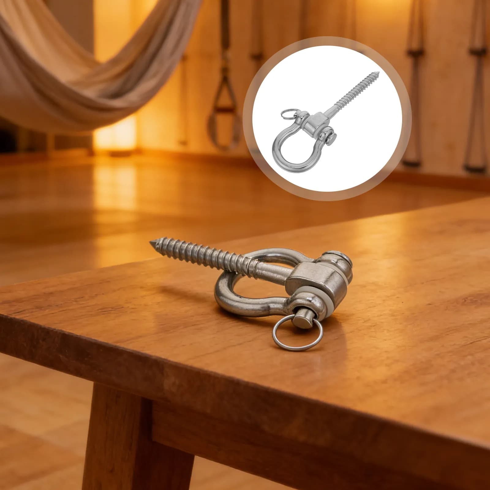 Heavy Duty Stainless Steel Ceiling Hook for Hammock Chair Punching Bag Porch Swing Outdoor Fitness Hanging Gear Garden Swing