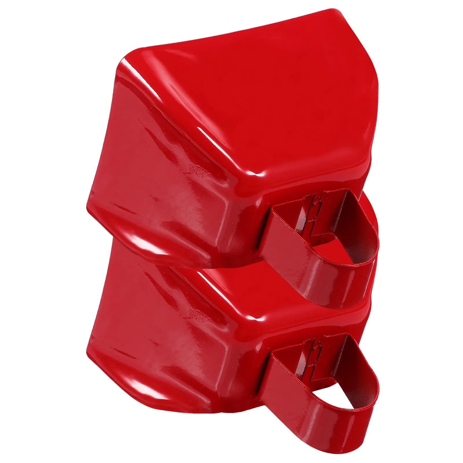 2 Pieces Metal Plates for Sports Events, Football Parts, Rumor Tool, Farm Animal Decoration, Red Fort Bell