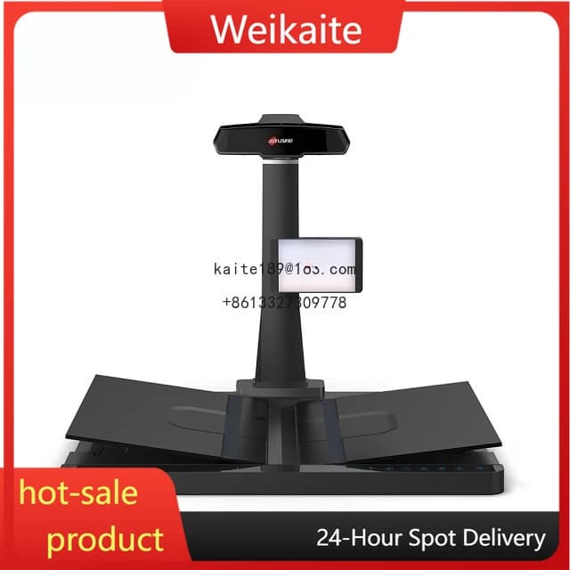 Webcam Scanner per libri professionale Scanner ad alta risoluzione a forma di V con superficie curva