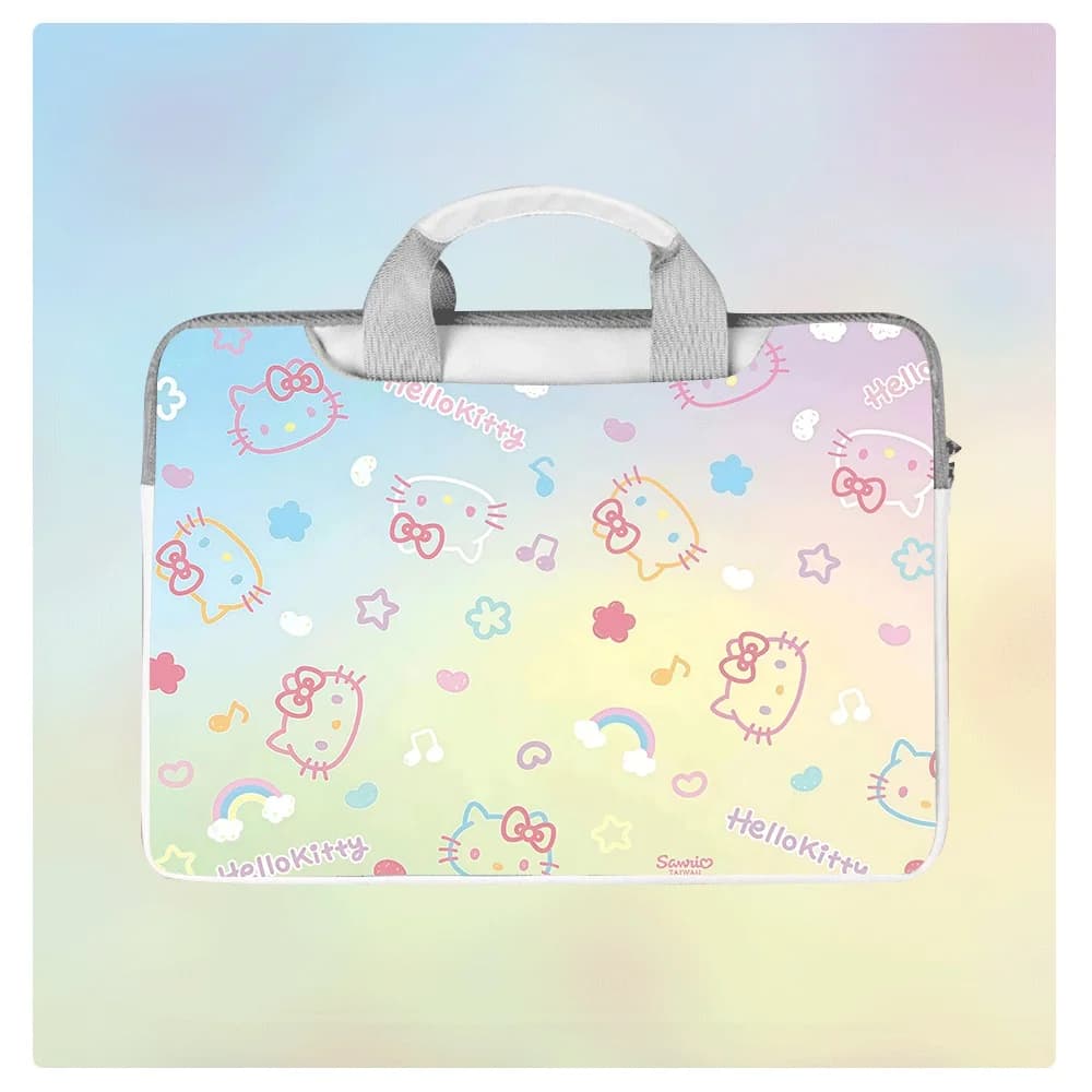 Nuova Borsa per Laptop Hello Kitty 12 13 14 15 16 Pollici, Custodia Antiurto Impermeabile per Tablet Macbook Pro Air, Regalo