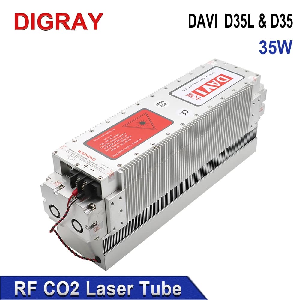 DIGRAY DAVI 35W Co2 Laser Module RF D35L 10.6um Laser Source Co2 Metal Laser Tube for engraving machine