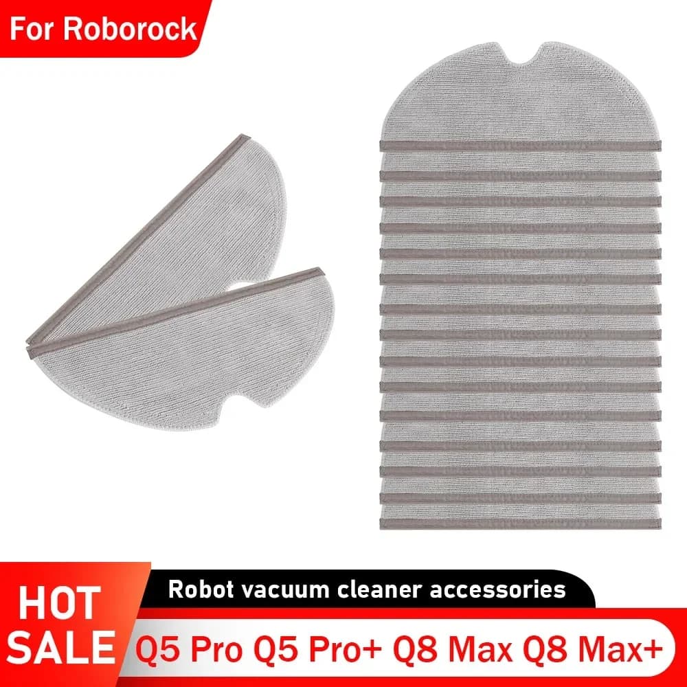 Panni di ricambio per aspirapolvere Roborock Q5 Pro Q5 Pro+ Q8 Max Q8 Max+ Accessori lavabili per la pulizia, ricambi per la pulizia a umido