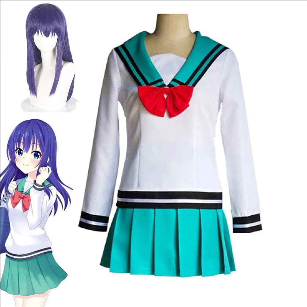 Anime Saiki Kusuo Character Cosplay Outfit Ladies Classic Japanese High School Uniform Dress Complete Suit Wig For Comic Con
