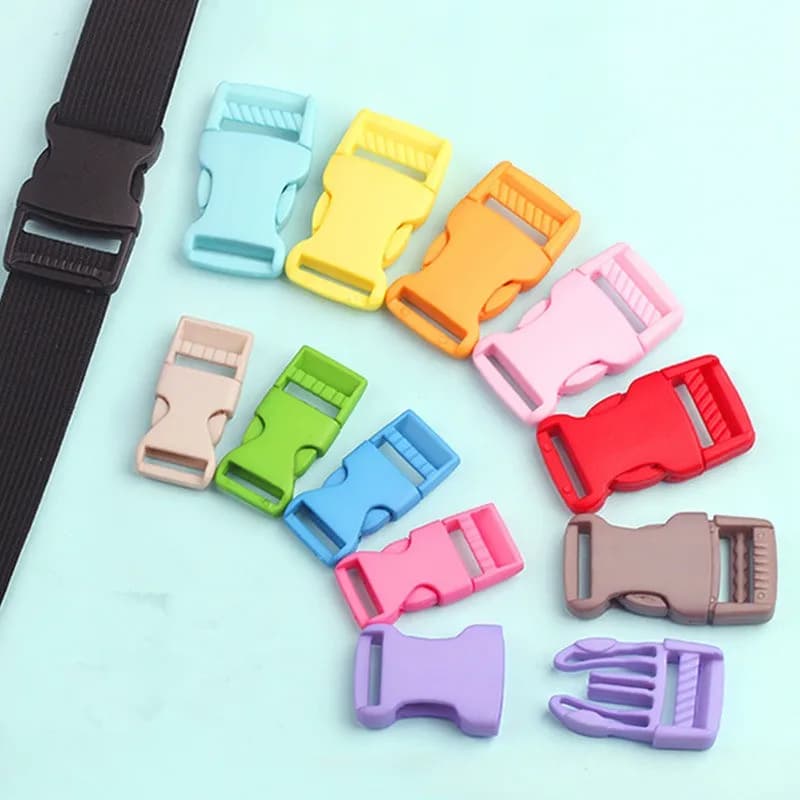 20pcs Bag Buckle Backpack Shoulder Bag Adjustable Nylon Snap Button Fastener Hardware Accessories