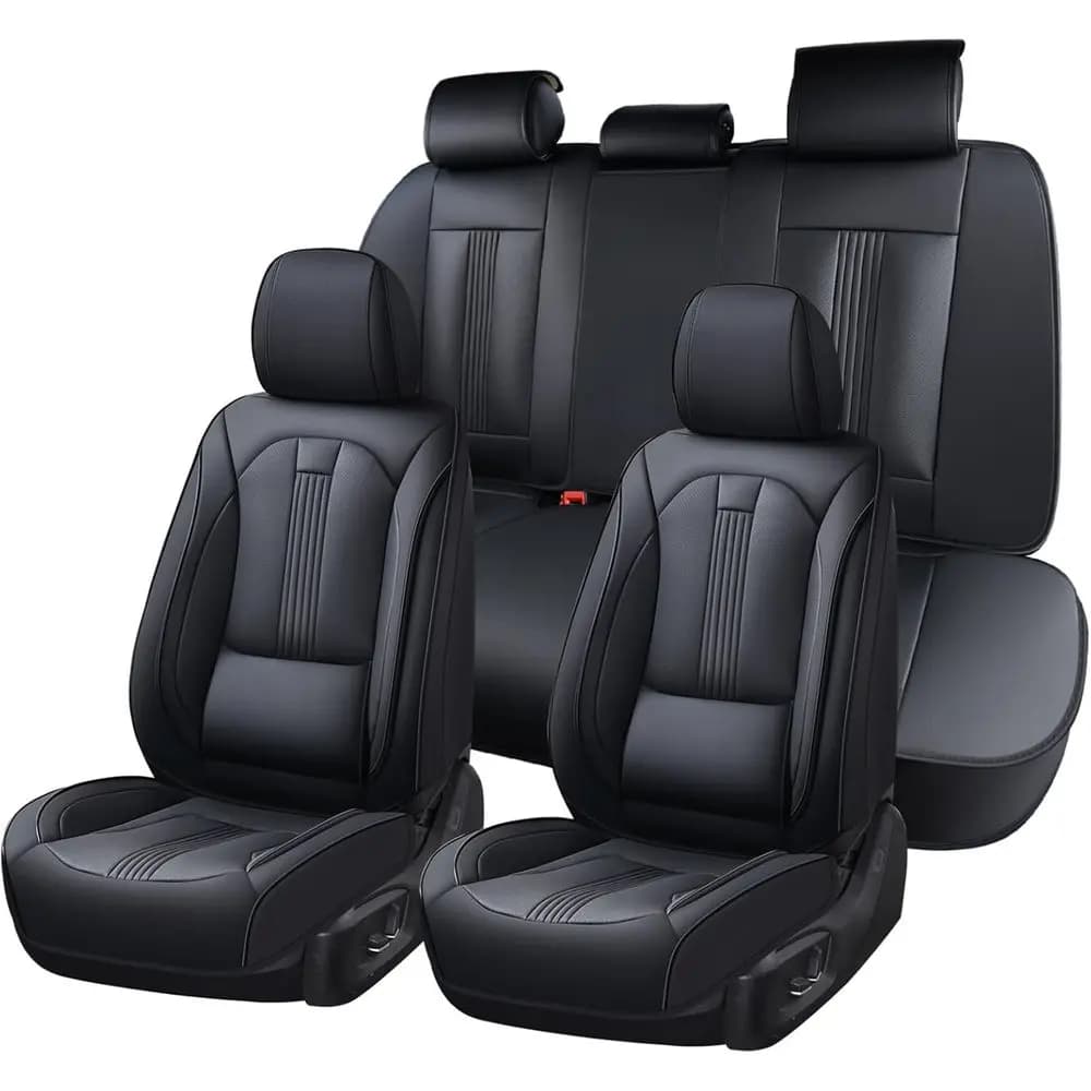 Covers, Car Seat Covers in leather nappa with lumbar support, Ventilation holes, Adjustable Velcro, Airbag, Total Cover Seat