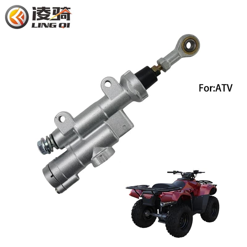 LINGQI 50cc-250cc Universale Moto Argento Piede Pompa Pompa Freno Idraulico per Moto Dirt Pit Bike ATV Quad
