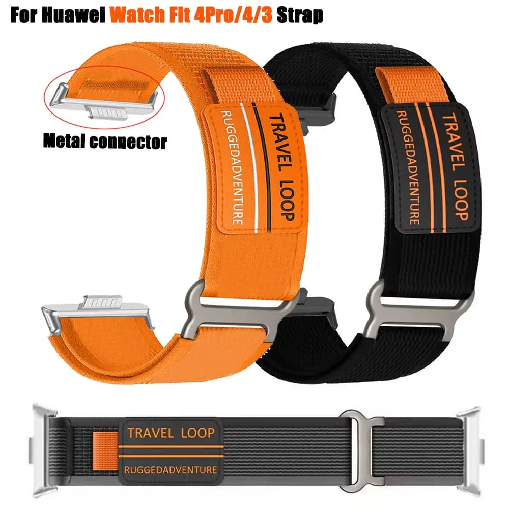 Cinturino sportivo in nylon per Huawei Watch Fit 4 Pro Band Bracciale sostituito per Huawei Watch Fit 3 Fit 4 Travel Loop Correa Accessori