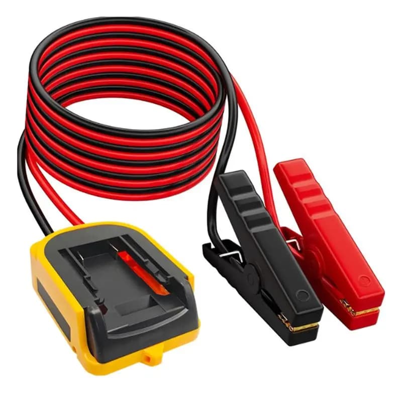Cavi di avviamento di emergenza ABDE-Auto per auto, cavi booster per avviatore di emergenza con batteria al litio da 20V.