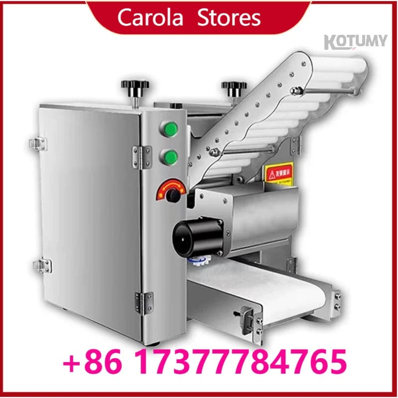 Stainless Steel Noodle Making Machine, Dual-use Dough Laminator for & Commercial Fresh Noodle Pasta Processing
