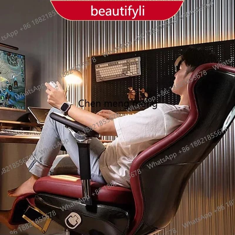 01A Sedia da Gaming Esports, Poltrona Reclinabile Ergonomica per Ufficio, Semplice e Confortevole, Arredamento per Casa e Ufficio
