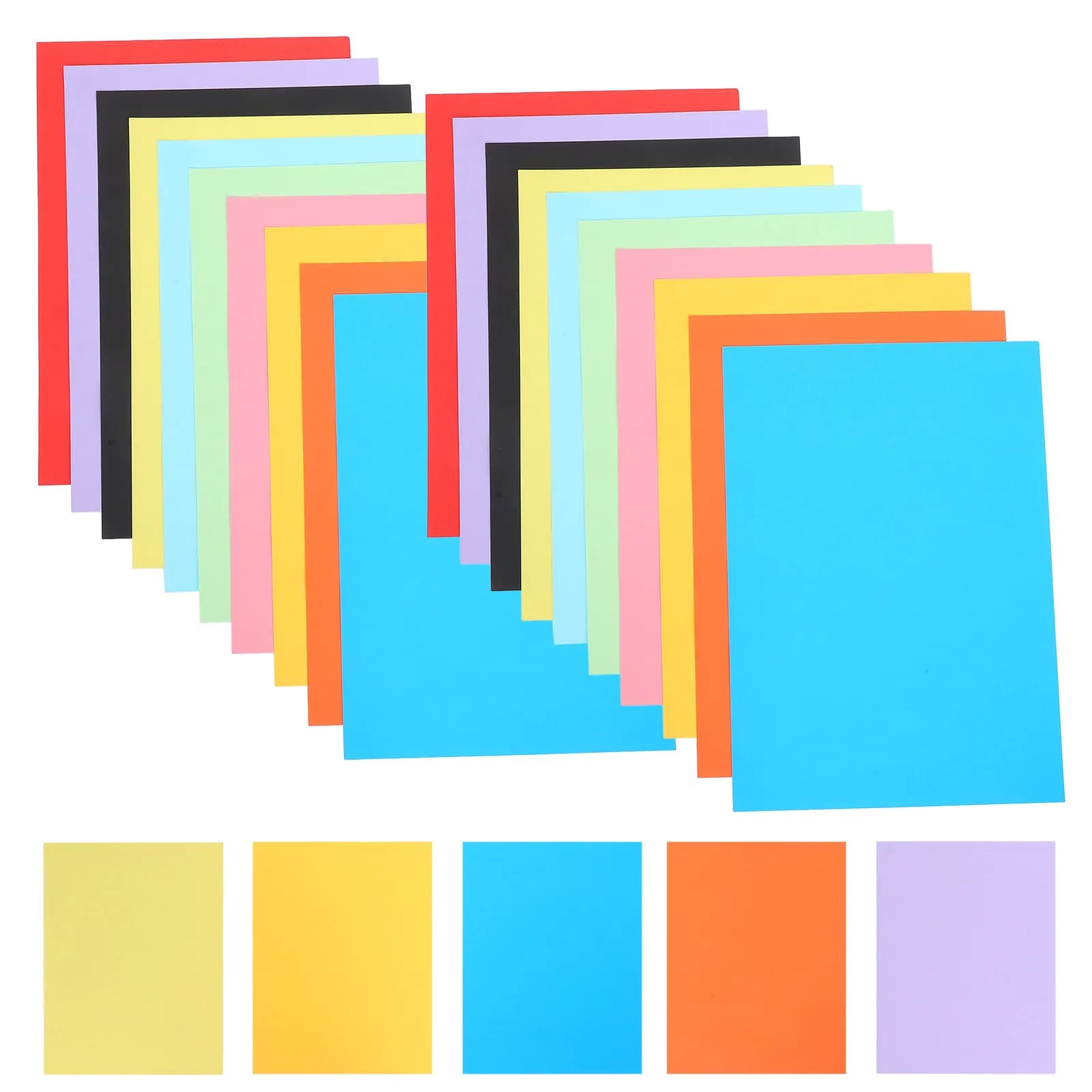50Pcs Colorful Cardstock Paper 200Gsm A3 Multicolor Thick Poster Board for Kids DIY Crafts Origami Scrapbook