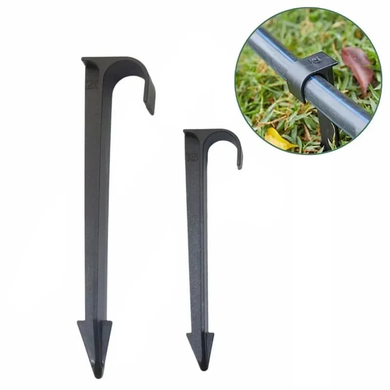 20 Pezzi Supporti a T per Tubi in PVC, Picchetti per Giardino, Prato, Sistema di Irrigazione Agricola, Supporto per Tubi in PE