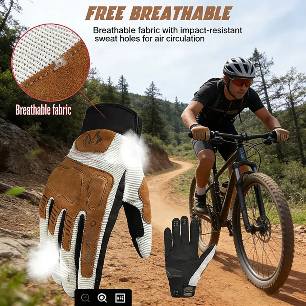 Guanti da Moto Estivi Traspiranti con Protezione Nocche e Touchscreen per Uomo e Donna ATV MX UTV BMX Ciclismo Fuoristrada