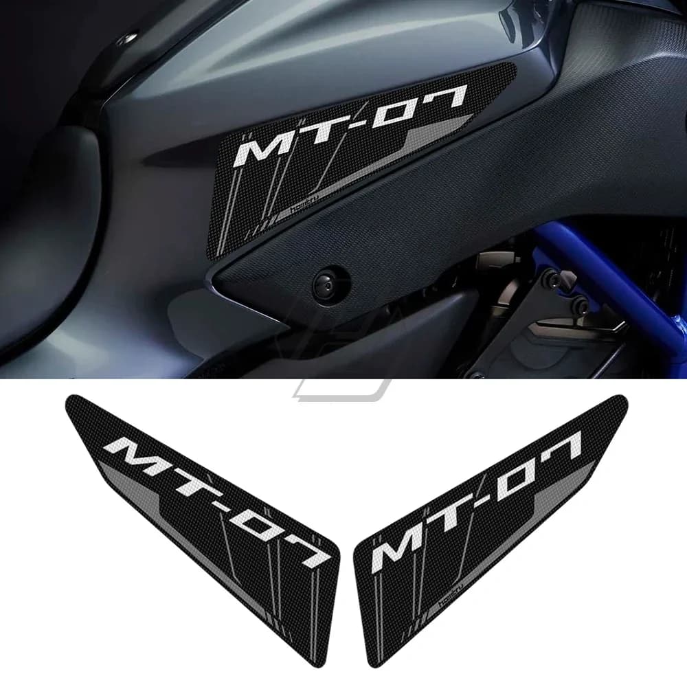 Per Yamaha MT-07 2014-2017 Adesivo Moto Lato Serbatoio Pad Protezione Ginocchio Grip Mat