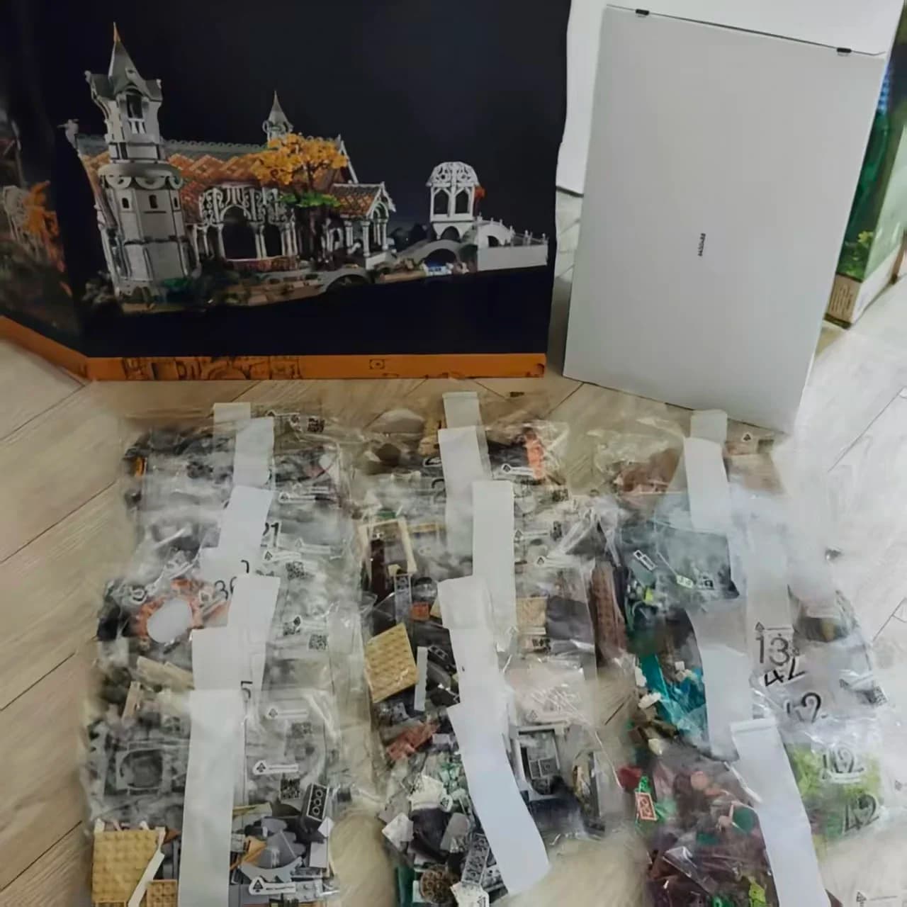 6167PCS Forest Street Scene Blocks Set Woodland Landscape Assembly Model Exquisite Brick Crafts As Home Display Decor Fun Hobby