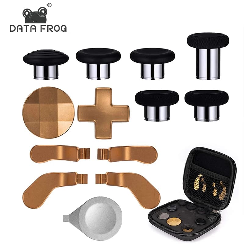 DATA FROG Metallo D-Pad Trigger Paddle Thumbstick di ricambio per Xbox One Elite Controller Serie 2 Parti Kit di riparazione Accessori