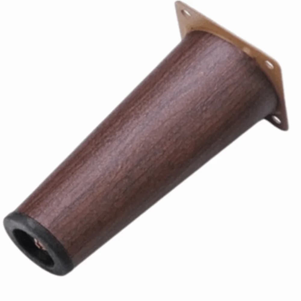 4 Pezzi Gambe per Mobili in Legno Massiccio, Design Obliquo e Dritto Antiscivolo, Gambe per Armadi Moderni, Altezza Regolabile, Piedini per Sedie e Cassettiere