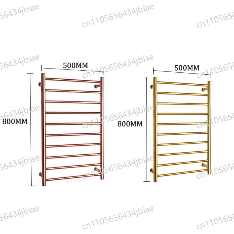 Scaldasalviette Elettrico 500*800*120(mm) in Acciaio Inox 304 50 ° Scaldasalviette Elettrico a Temperatura Costante C+5, Asciugatura Rapida, 110V/220V