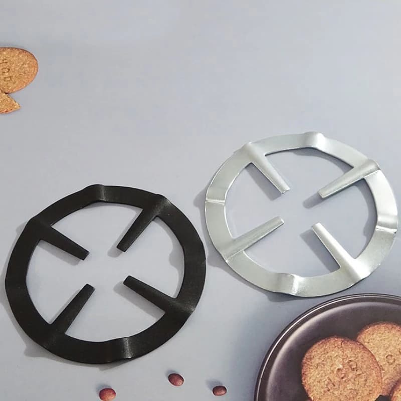 1 pz in acciaio inox fornello a Gas Rack moka Pot caffettiera cremagliera cucina fornello a Gas supporto per caffè Simmer Ring Safe piano cottura riduttore