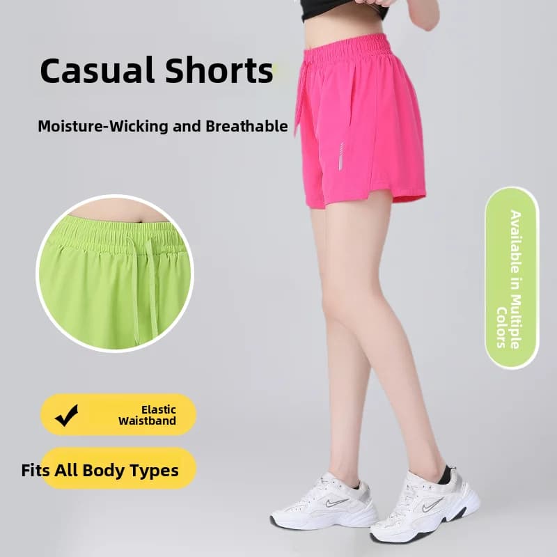 High Waist Sport Shorts Women's Casual Dancewear Fitness Square Dancing Clothes Multicolor Summer New Style Yoga Pants