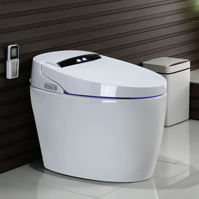 L'Ultimo Modello di WC Intelligente Integrato a Pavimento con Design Automatico in Ceramica