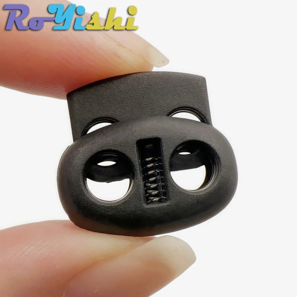 Clip a levetta con tappo di bloccaggio per cavo in plastica per cordino elastico con coulisse Accessori per borse per indumenti in corda Paracord