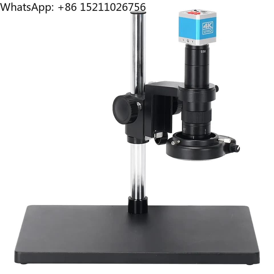 Microscopio digitale compatibile COMS HD-MI con fotocamera per microscopio video industriale USB Full HD 180x 4K per ispezione PCB