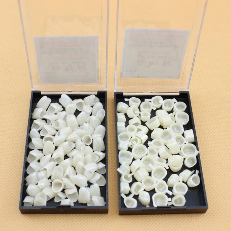 Nuove Faccette Dentali Temporanee in Porcellana per Sbiancamento Anteriore, Riempimento Spazi e Bellezza Dentale c854-fro