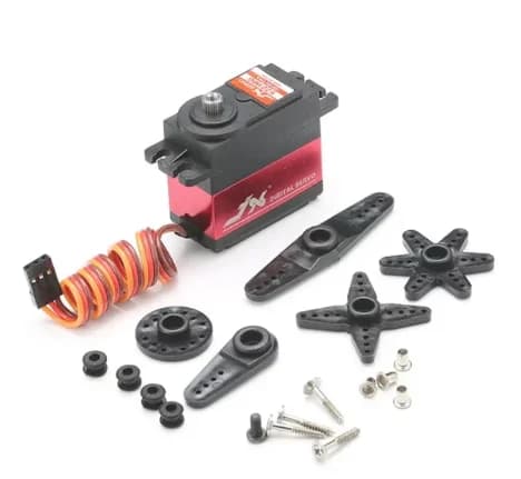 Servo Digitale JX PDI-6221MG 20KG Senza Nucleo, Coppia Elevata, Alta Precisione, Ingranaggi in Metallo per Aerei RC, Elicotteri e Auto