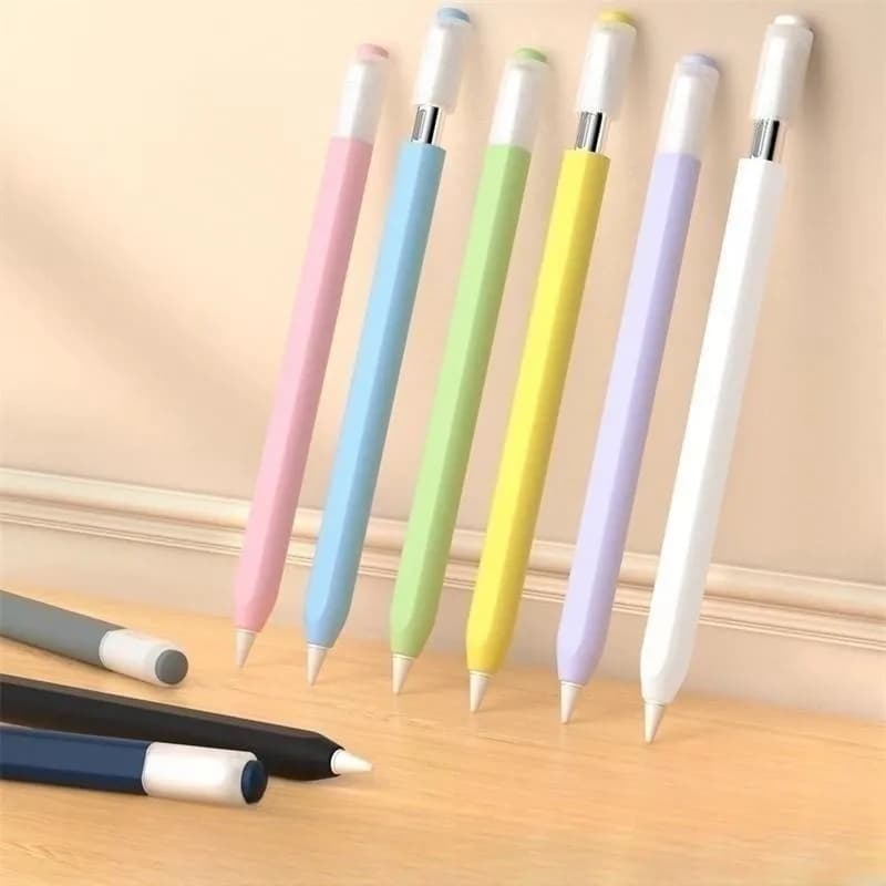 Astuccio per Apple Pencil USB-C Tablet Stilo Custodia protettiva in morbido silicone antiurto antiscivolo