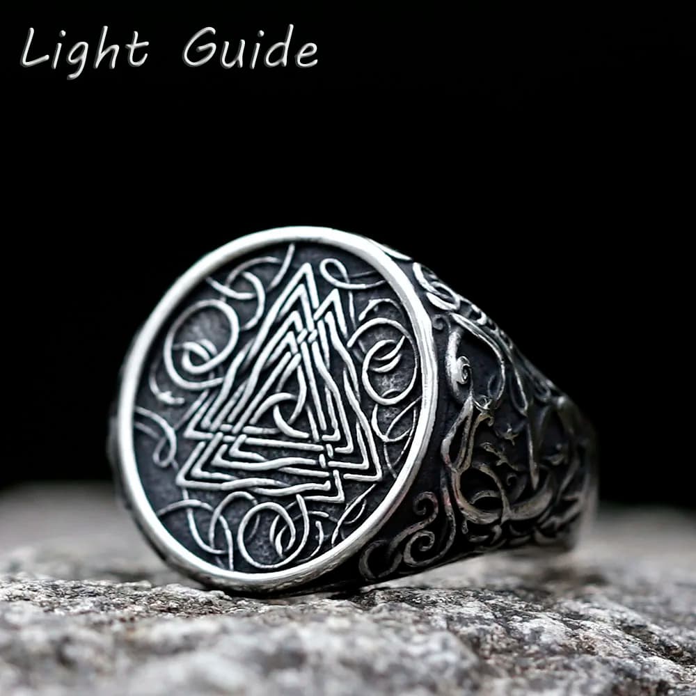 2022 nuovi anelli da uomo in acciaio inossidabile 316L Vintage Nordic etnico credenza Odin Viking Rune anello amuleto gioielli spedizione gratuita