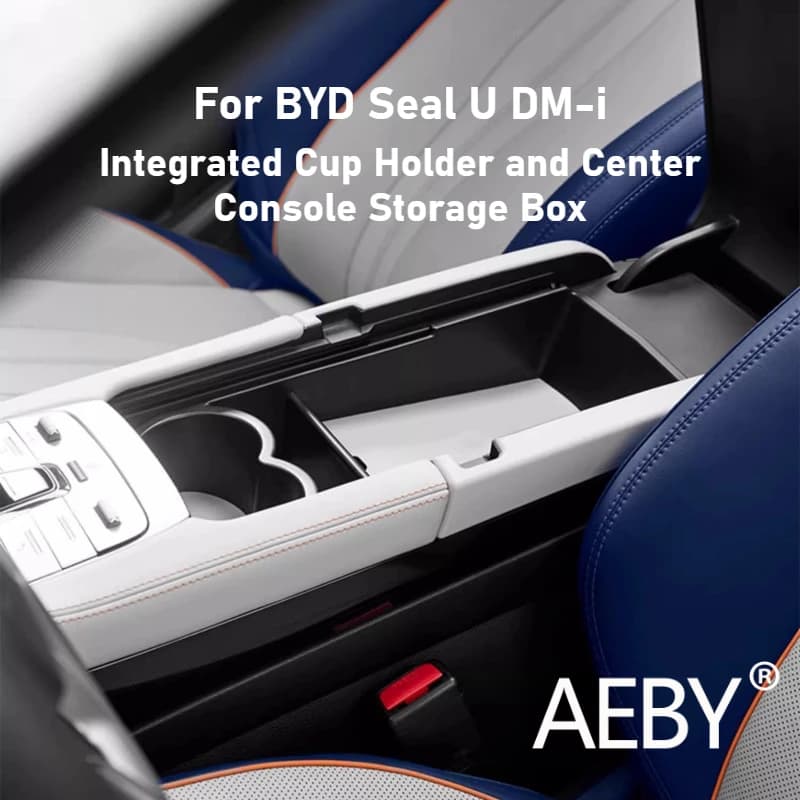 AEBY For BYD Seal U DM-i 2020 2021 2022 Car Center Console Box Storage Box Holders Organizer Tray Anti-Power Accessories Interior