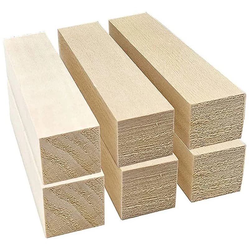 6 pezzi blocchi per intaglio in tiglio per principianti in legno intaglio Kit Hobby fai da te intaglio del legno