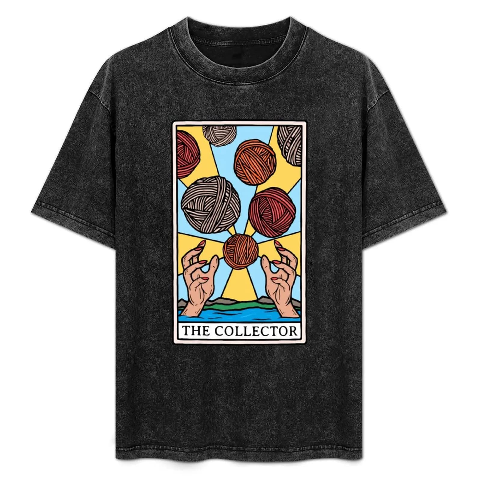 T-shirt The Original Collector Tarot Card con stampa in stile vintage