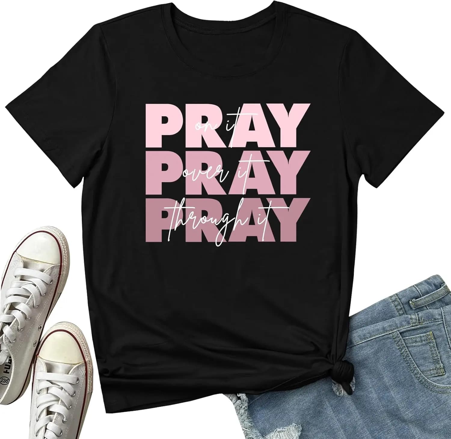 BLACKMYTH Graphic T-Shirts for Women Faith Shirts for Women