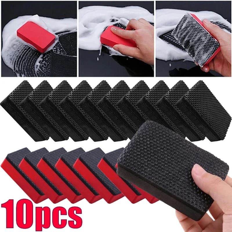 5/10pcs Lavaggio Auto Magic Clay Bar Pad Decontaminazione Spugna Blocco Cleaner Pulizia Gomma Cera Polish Pad Nano Scrub Spugna