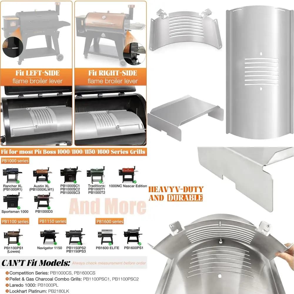 Piastra Diffusore di Calore per Griglia a Pellet, Parti di Ricambio per Serie 1100, 1150, 1600