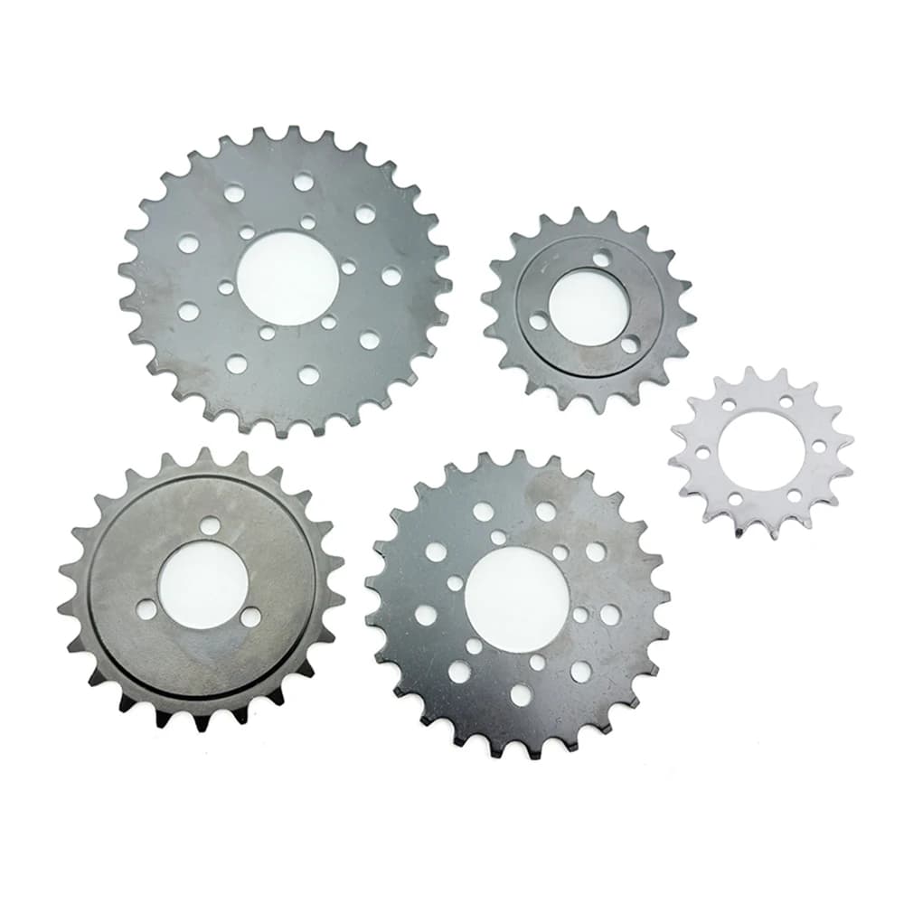 Bicicletta # Pignone fisso a 16/18/22/25/28 denti per catena 410, per montaggio su disco freno, ruota dentata grande per scooter elettrico, bici, moto