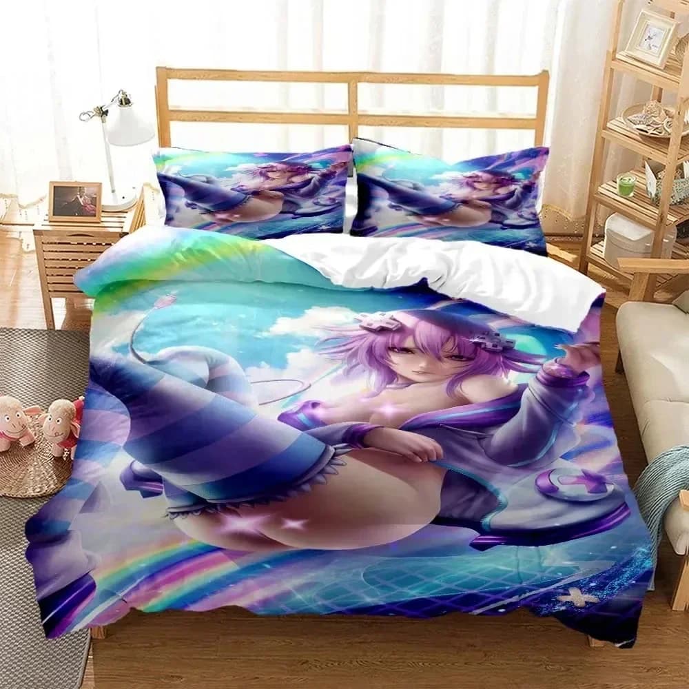Bellezza sexy Set di biancheria da letto digitale carino stampato con federa Copripiumino morbido Queen King Size Biancheria da letto per la casa Costomizzabile