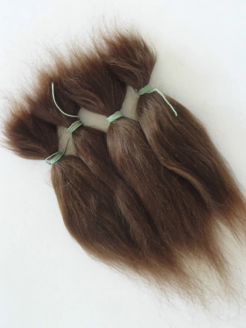 Parrucche per bambole con capelli per bambole rinate in mohair puro al 100%, mohair premium, capelli lunghi da 15 g