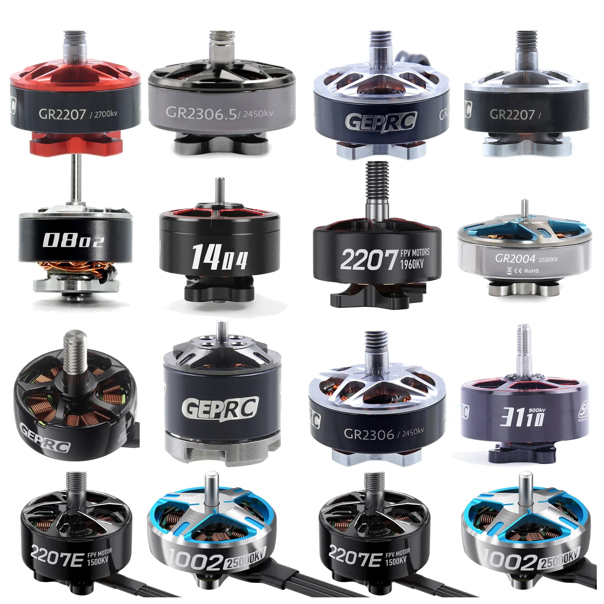 GEPRC 1002 25000KV 18000KV Motore 3110 900KV 2306 1600KV 2207 FPV a lungo raggio FAI DA TE RC FPV Quadcopter Freestyle Drone Accessori
