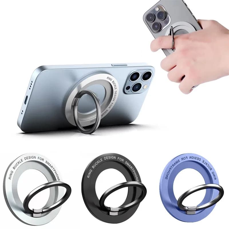 360° Rotatable Magnetic Phone Holder For Magsafe Phone Stand Mini Magnet Finger Ring Socket Cellphone Bracket For IPhone 16 15