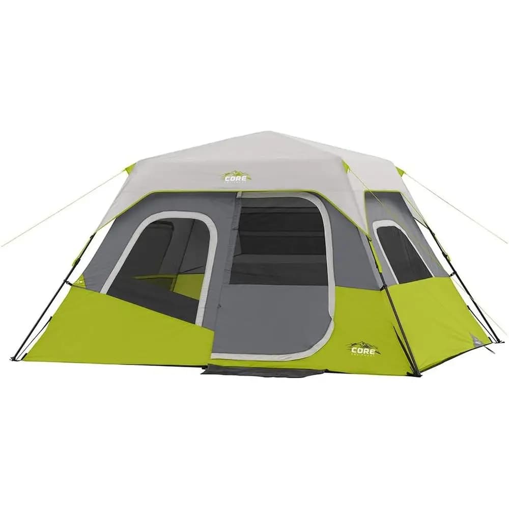 Family Cabin Multi-Room Tents for Car Camping with Storage Pockets and Camping Accessories
