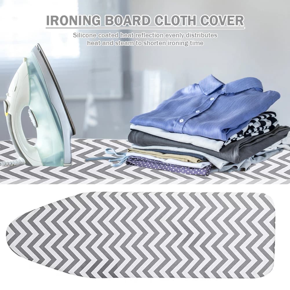 150x50 cm Copertura per asse da stiro in silicone Bordo elastico Copertura in ferro di ricambio Resistente alle scanalature/Antiaderente per accessori in ferro