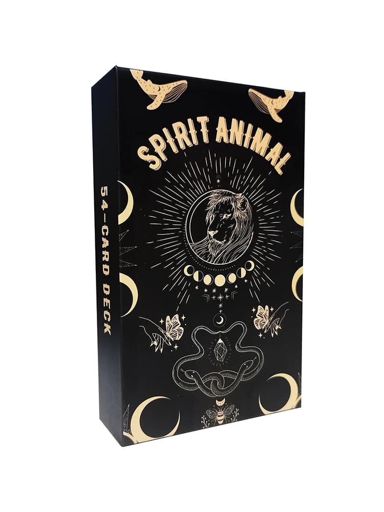 Carte Oracle per animali spirituali da 10,3 * 6 cm - 54 carte con significati per principianti Oracle Ottimo regalo per
