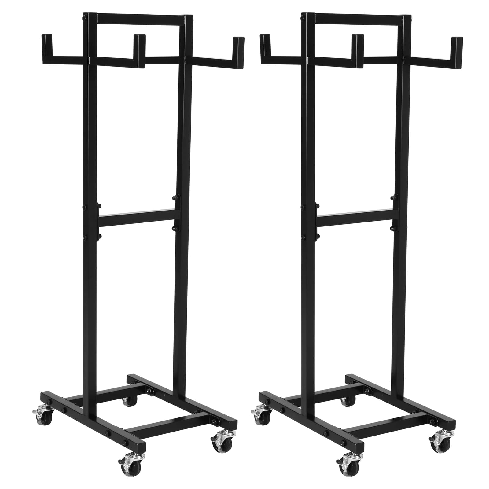 Mobile storage trolley 100 cm with wheels for gymnastics, space saving, for home, gym, office