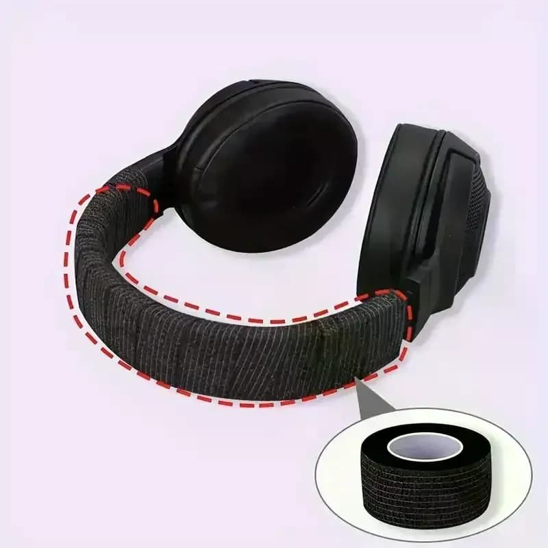 Tearable Headphone Headband Protector Tape 5PCS Anti-Peeling Aging Resistant Repair Strip for Gaming Headset Renewal