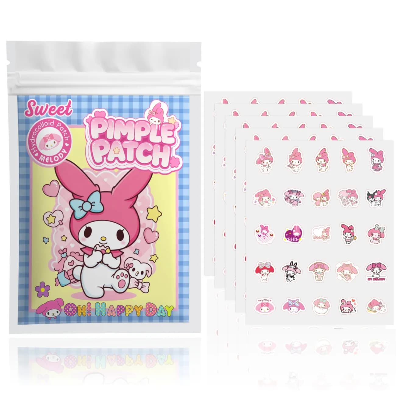 125 Pezzi Adesivi Viso Hello Kitty, Cerotti Idrocolloidali per Brufoli per Coprire Imperfezioni Invisibilmente